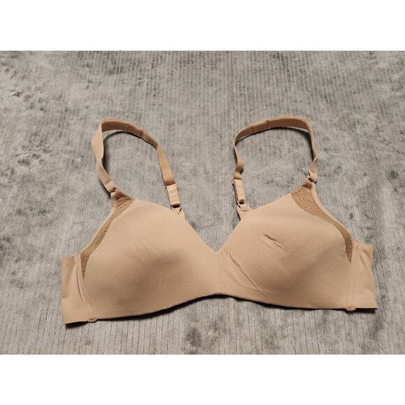 Warner's Women's Cloud 9 Super Soft Wireless Lift Comfort Bra Size 36A Tan - Picture 1 of 3